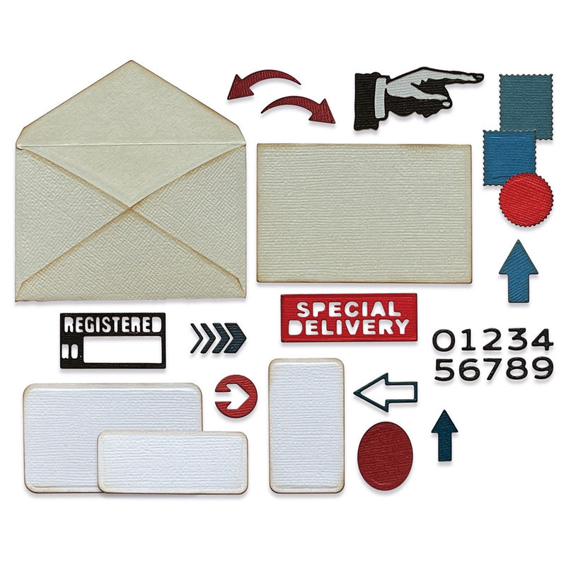 Load image into Gallery viewer, Sizzix • tim holtz thinlits die set postale 48pcs