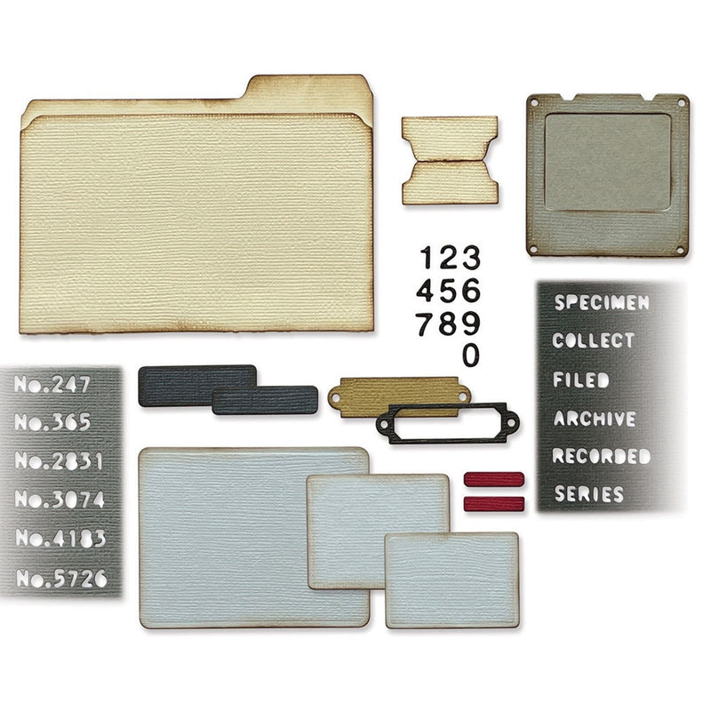 Load image into Gallery viewer, Sizzix • tim holtz thinlits die set specimen 54pcs