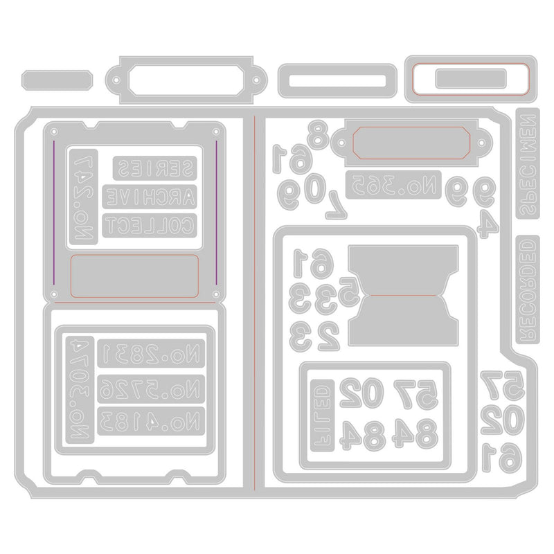 Load image into Gallery viewer, Sizzix • tim holtz thinlits die set specimen 54pcs
