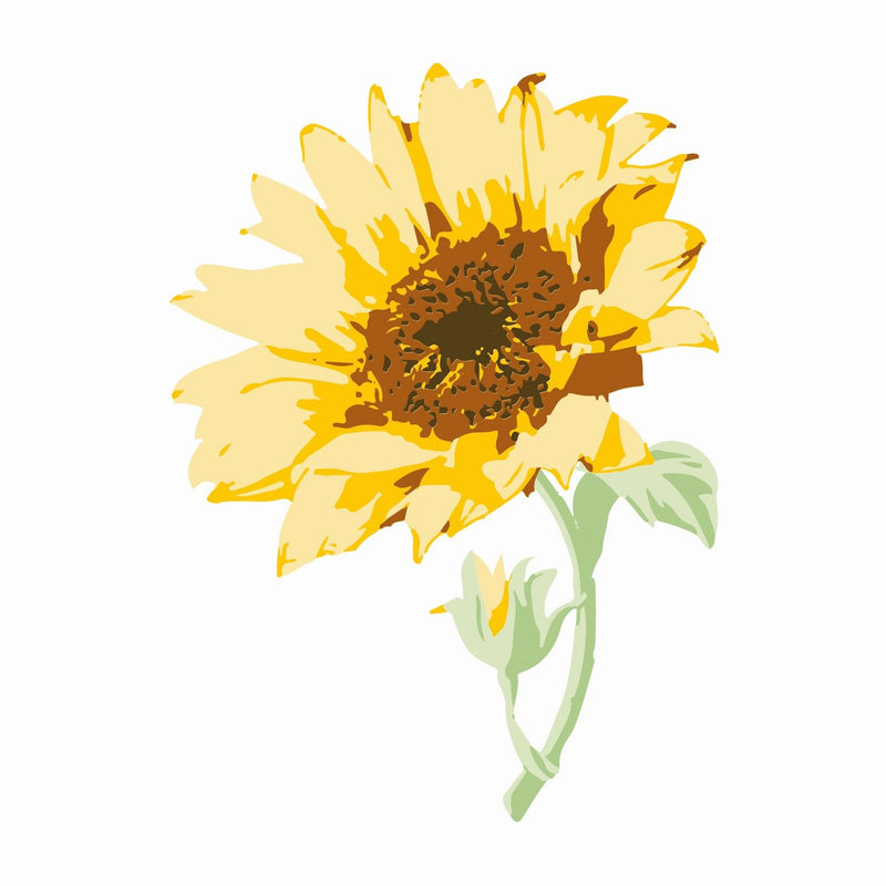 Load image into Gallery viewer, Sizzix • layered clear stamps sunflower stem