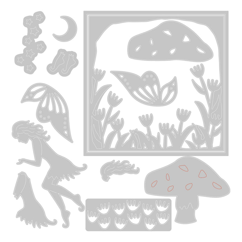 Load image into Gallery viewer, Sizzix • thinlits die set fairy scene