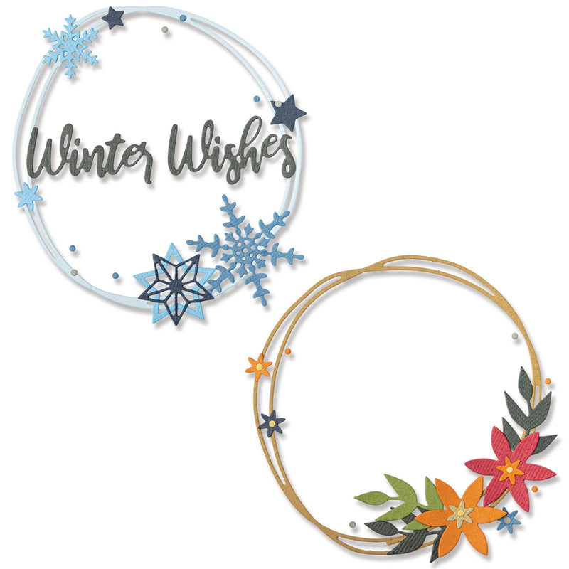 Load image into Gallery viewer, Sizzix • thinlits die set winter wreath