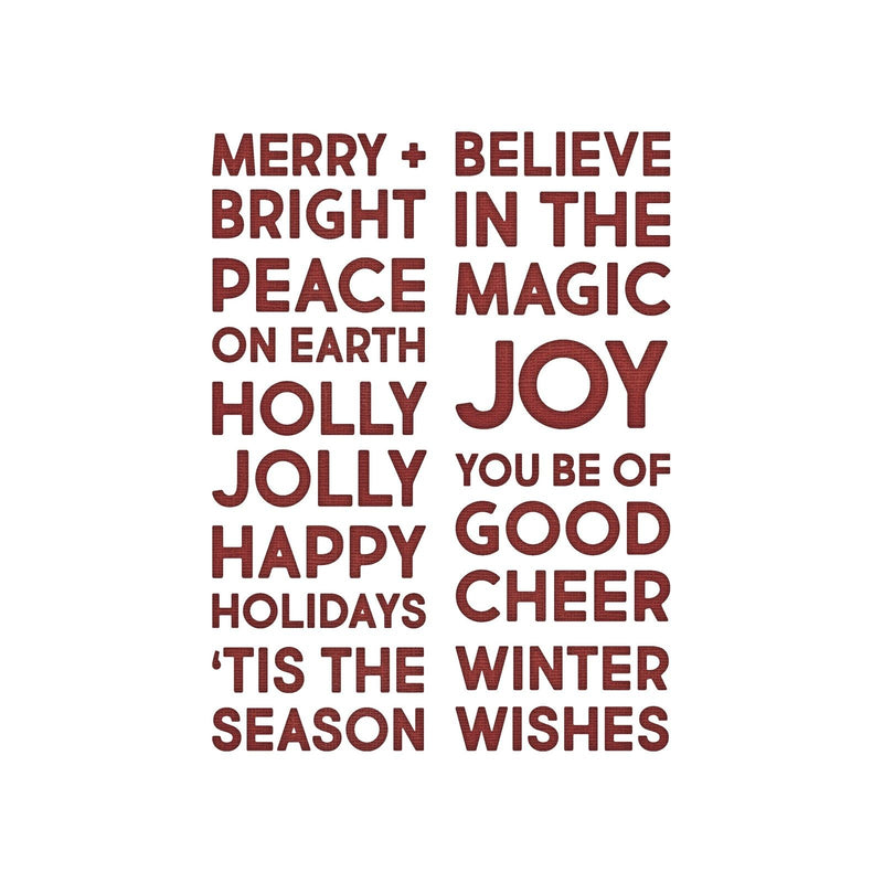 Load image into Gallery viewer, Sizzix • tim holtz thinlits die set bold text christmas 9pcs