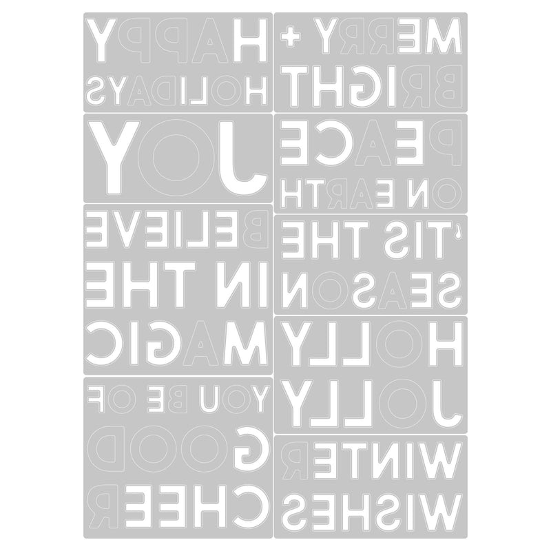Load image into Gallery viewer, Sizzix • tim holtz thinlits die set bold text christmas 9pcs