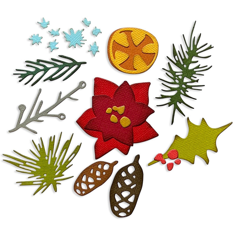 Load image into Gallery viewer, Sizzix • tim holtz thinlits die set modern festive 14pcs