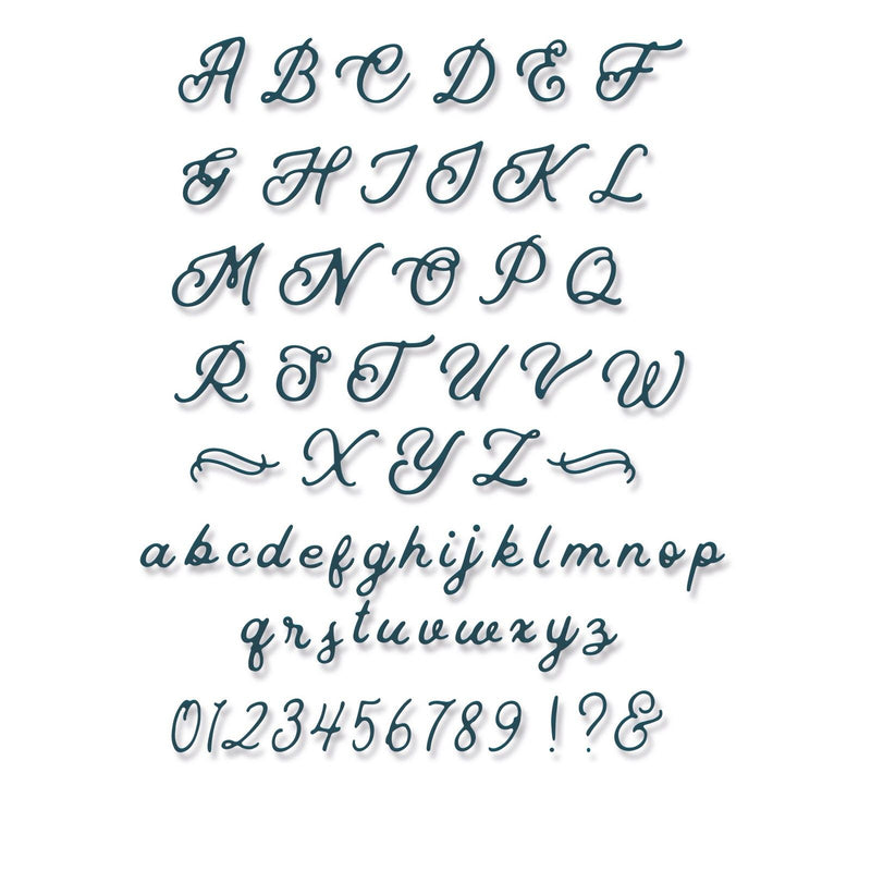 Load image into Gallery viewer, Sizzix • thinlits die scripted alphabet