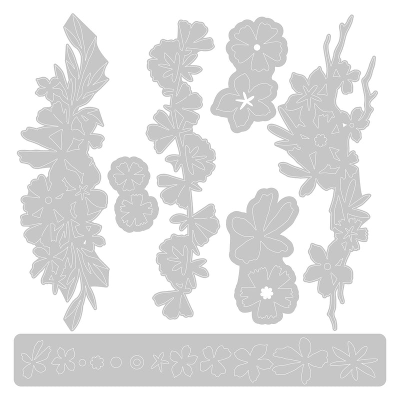 Load image into Gallery viewer, Sizzix • thinlits die set woodland borders 7pcs