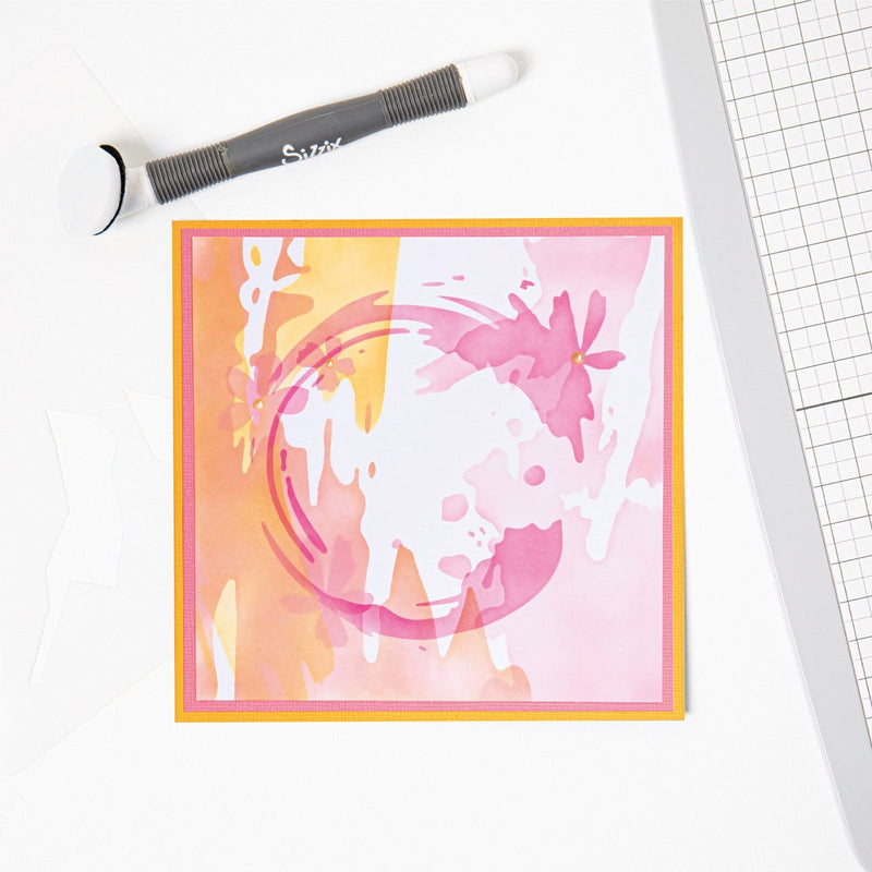 Load image into Gallery viewer, Sizzix • layered stencils painted