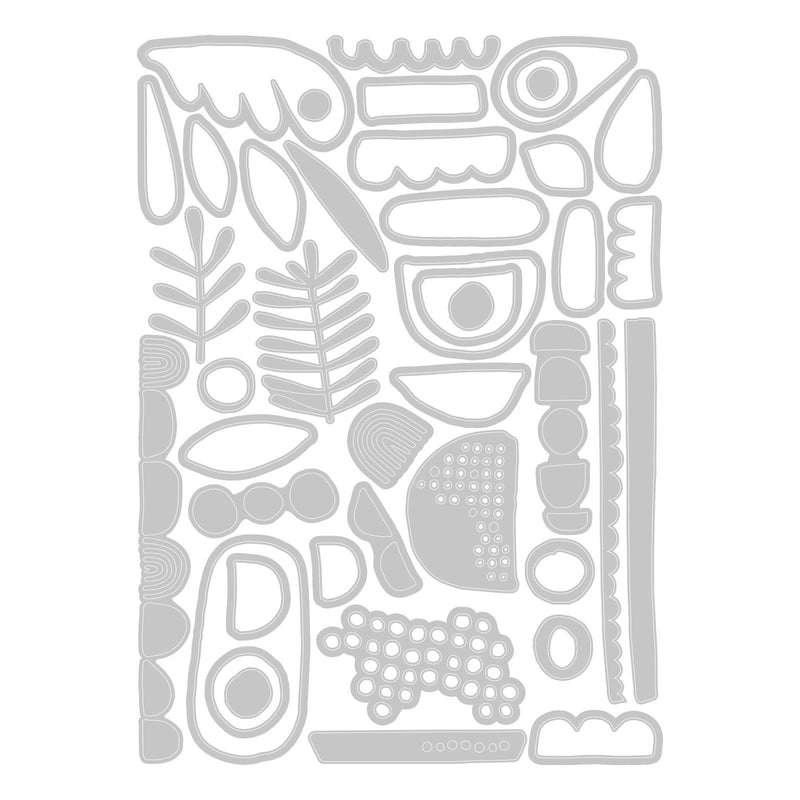 Load image into Gallery viewer, Sizzix • tim holtz thinlits die set abstract elements 43pcs