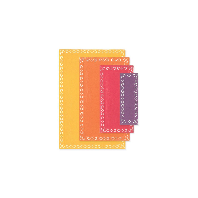 Load image into Gallery viewer, Sizzix • framelits die set fanciful renee deco rectangles 9pcs