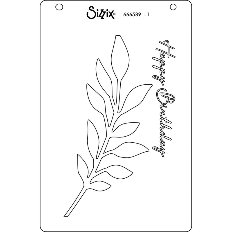 Load image into Gallery viewer, Sizzix • cosmopolitan layered stencils a6 frond 4pcs