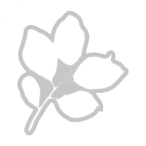 Load image into Gallery viewer, Sizzix • clear stamps set a5 with framelits die painted pencil leaves