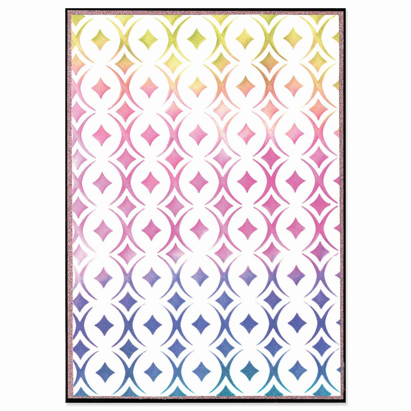 Load image into Gallery viewer, Sizzix • cosmopolitan stencil a5 uptown adornment