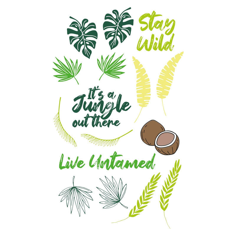Load image into Gallery viewer, Sizzix • clear stamp set stay wild 18pcs