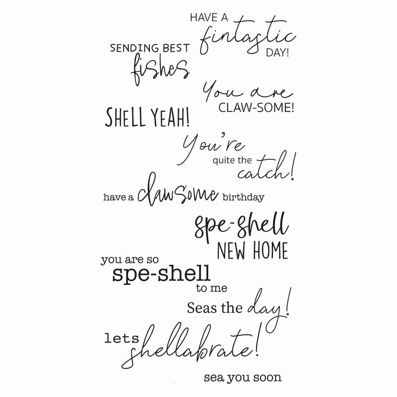 Load image into Gallery viewer, Sizzix • clear stamp set seas the day 11pcs