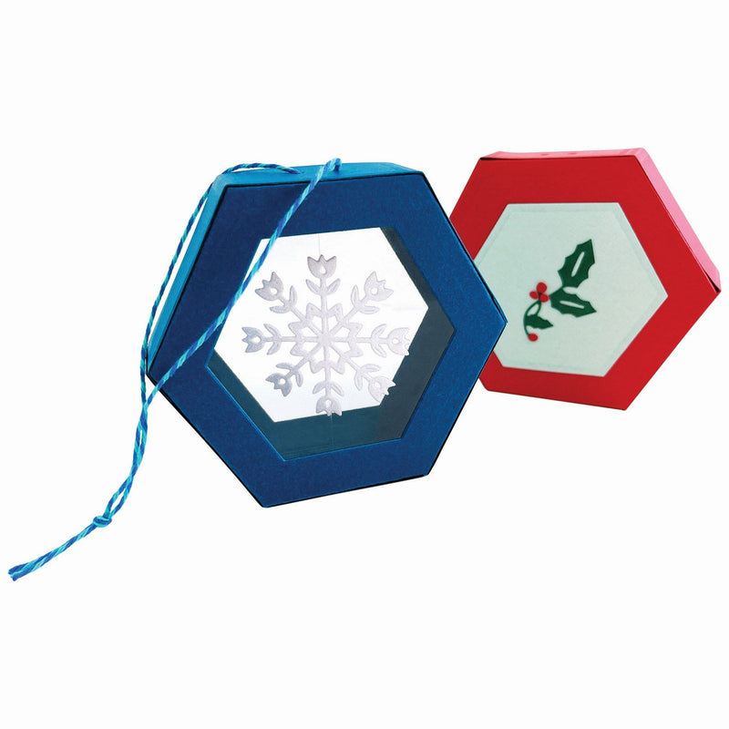 Load image into Gallery viewer, Sizzix • thinlits die set hanging ornament box 12pcs