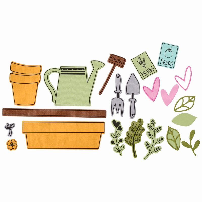 Load image into Gallery viewer, Sizzix • thinlits die set greenhouse finds nr.2 18pcs