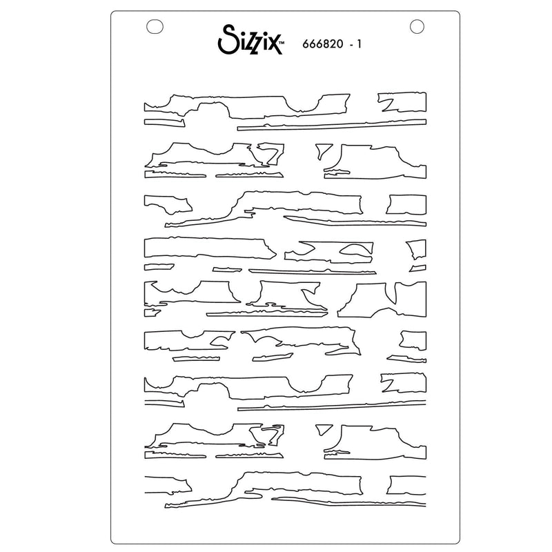 Load image into Gallery viewer, Sizzix • stencil serene sophisticate nr.2 4pcs