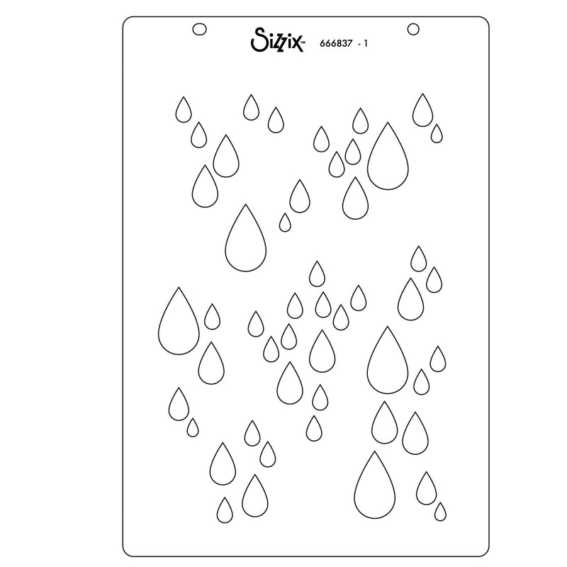 Load image into Gallery viewer, Sizzix • clear stamp a5 set drip, drip, drop by stacey park