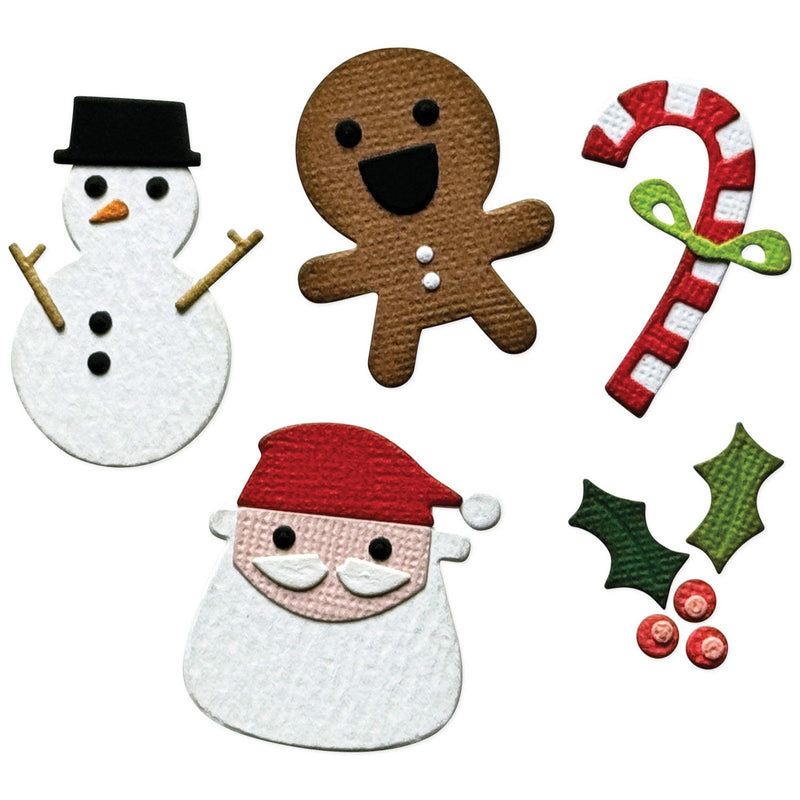Load image into Gallery viewer, Sizzix • vault embossing folder with thinlits die set christmas minis by tim holtz 6pcs
