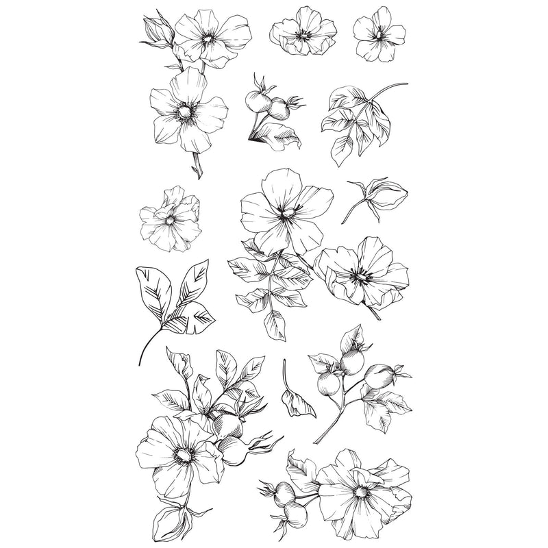 Load image into Gallery viewer, Sizzix • clear stamps set 13pcs wildflower botanicals