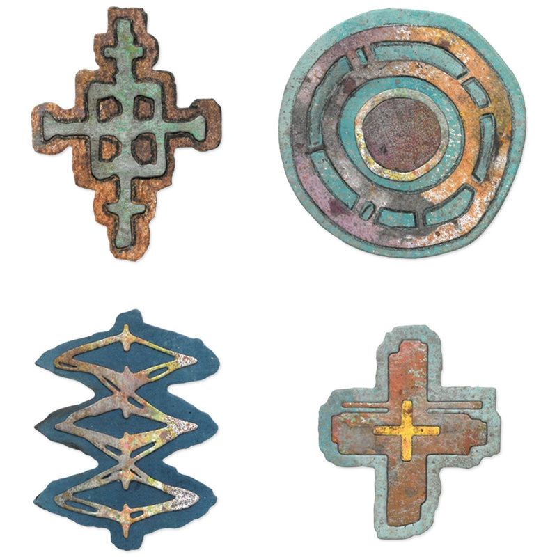 Load image into Gallery viewer, Sizzix • thinlits die set 9pcs roundabouts by seth apter