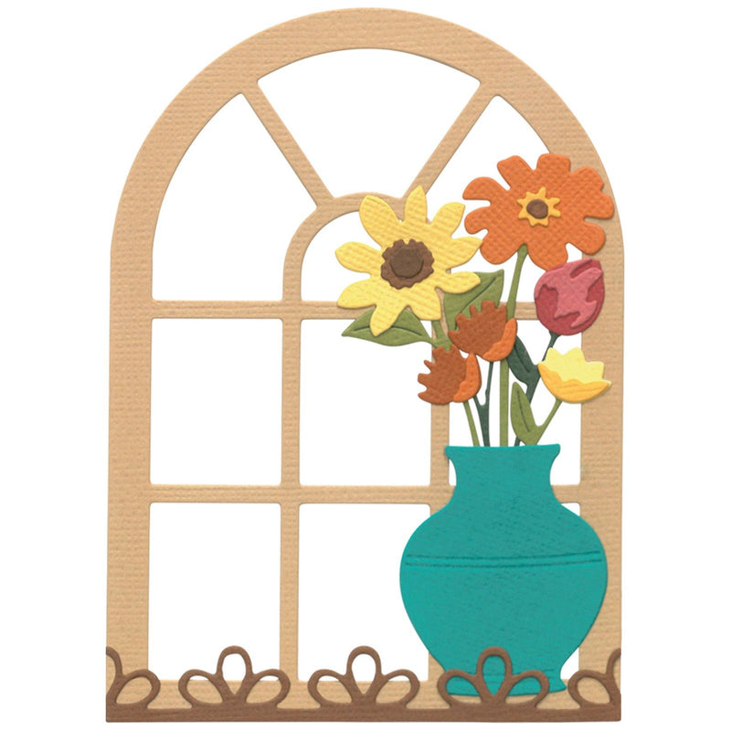 Load image into Gallery viewer, Sizzix • thinlits 13pcs die set windowsill flowers and vase by eileen hull