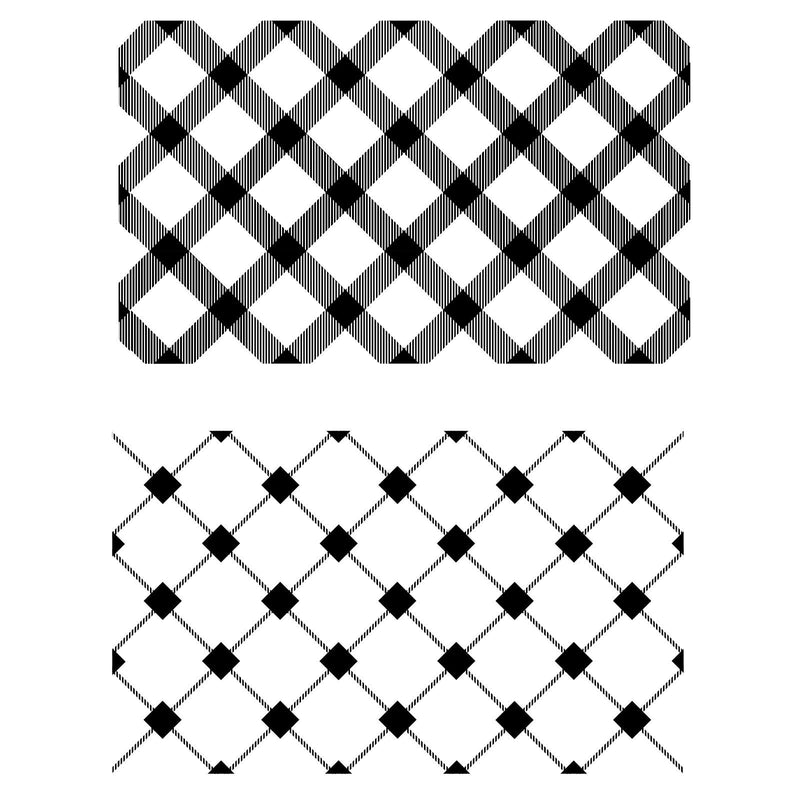 Load image into Gallery viewer, Sizzix • clear stamp set tartan by 49 and market 2pcs