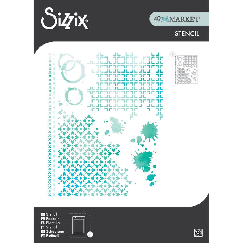 Load image into Gallery viewer, Sizzix • a4 stencil 1pcs artful layers by 49 market