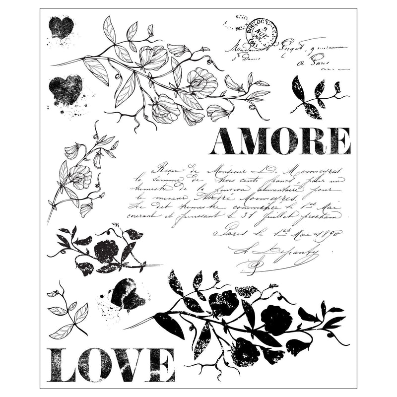 Load image into Gallery viewer, Sizzix • clear stamp set 13pcs love letters by willow wolfe