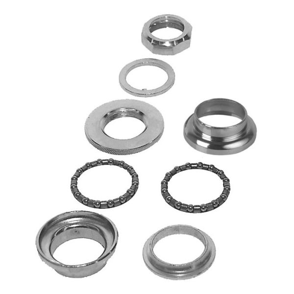 Load image into Gallery viewer, Balhoofd 1 eco ahead voor 25,4mm stuur (b1=30mm b2=30mm) staal - zilver