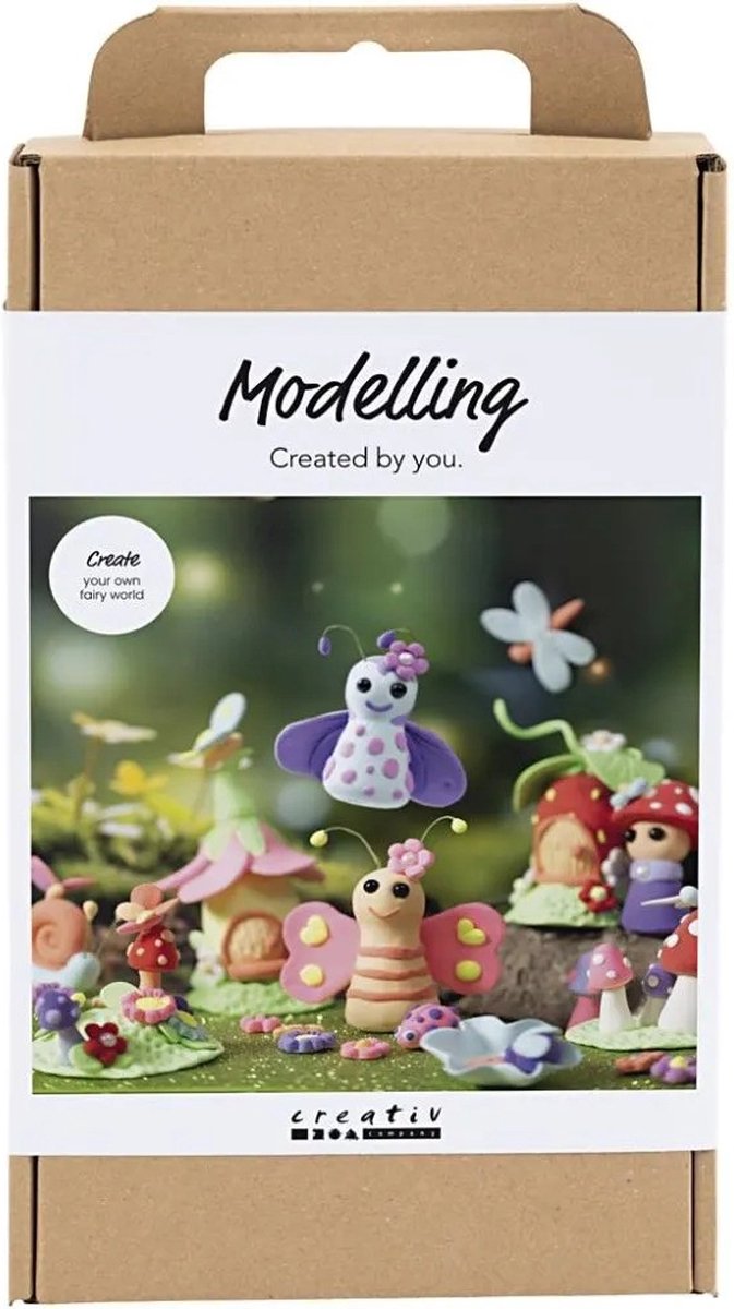 Afbeelding laden in galerijviewer, Creativ company https: www.cchobby.nl hobbyset-boetseren-elfje-pastelkleuren-1-doos