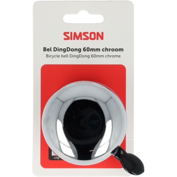 Afbeelding laden in galerijviewer, Simson bel dingdong medium chroom 60mm