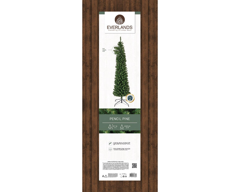 Cargue la imagen en el visor de la galería, Decoris everlands kunstkerstboom pencil pine h210cm diameter 60cm