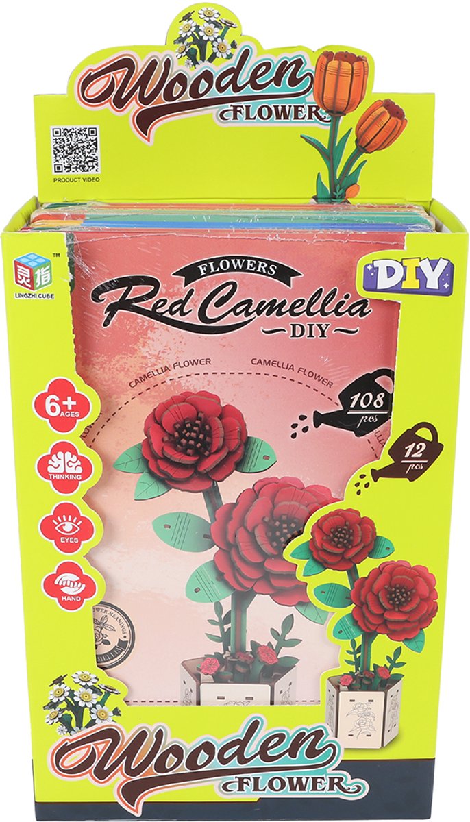 ギャラリービューアに画像をロードする, Van manen veenendaal bv maak je eigen houten bloemen - 20,5cm