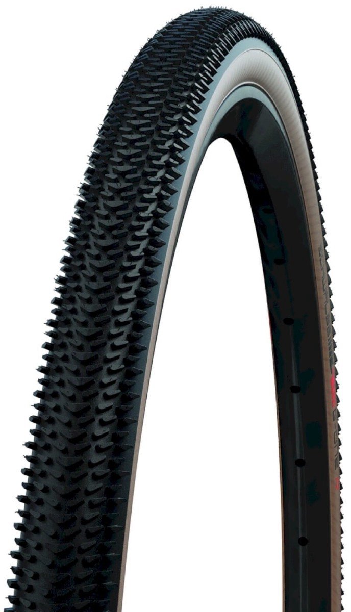 Afbeelding laden in galerijviewer, Vouwband Schwalbe G-One Allround RaceGuard 28 x 1.35 35-622 mm - bronze sidewall