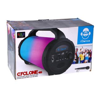 Chargez l'image dans la visionneuse de la galerie, Idance cyclone400bk karaoke set - bluetooth party speaker met disco led-verlichting - inclusief microfoon