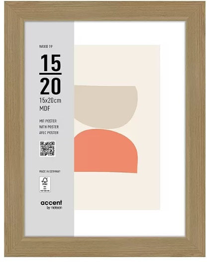 Afbeelding laden in galerijviewer, Nielsen design nielsen fotolijst 3217204 wood 19 naturel 15x20 cm