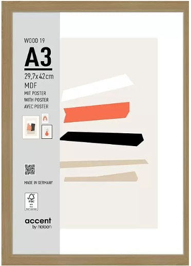 Load image into Gallery viewer, Nielsen design nielsen fotolijst 3224204 wood 19 naturel 29,7x42 cm