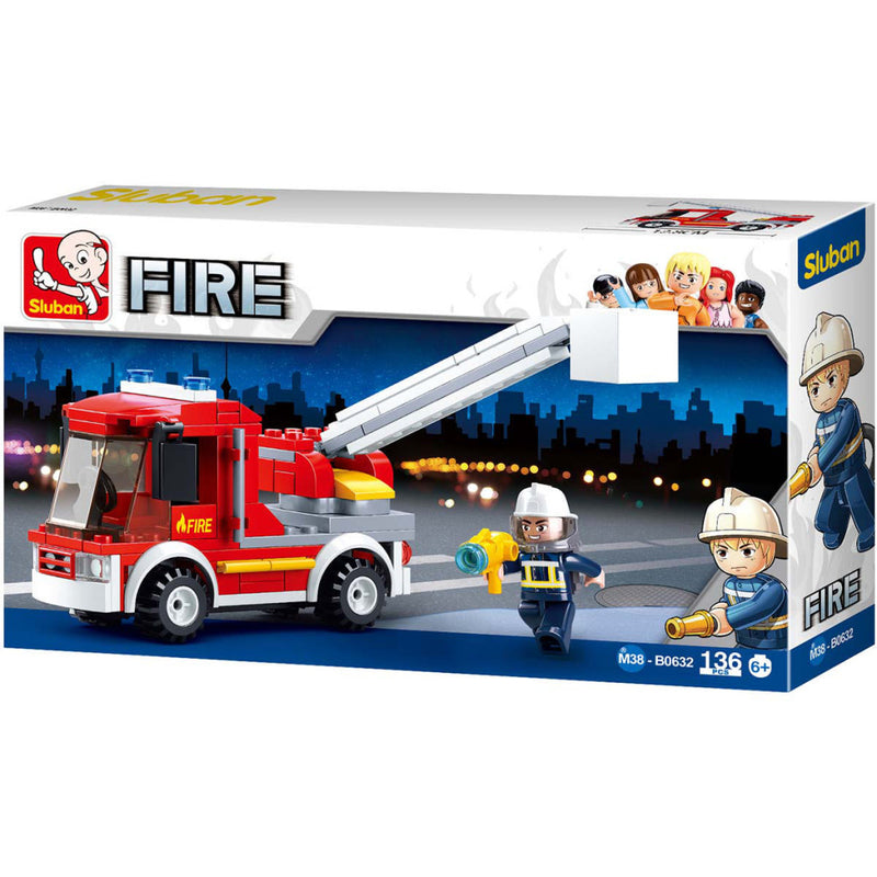Cargue la imagen en el visor de la galería, Sluban M38-B0632 Kleine Brandweer Hoogwerker