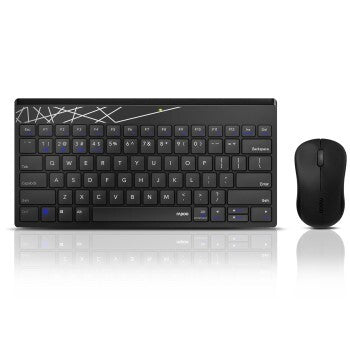 Load image into Gallery viewer, Rapoo draadloze combo set toestenbord en muis multi-mode 8000m zwart qwerty us