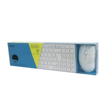 Load image into Gallery viewer, Rapoo 9300m multimodus draadloze ultraslanke desktop combo set qwerty wit