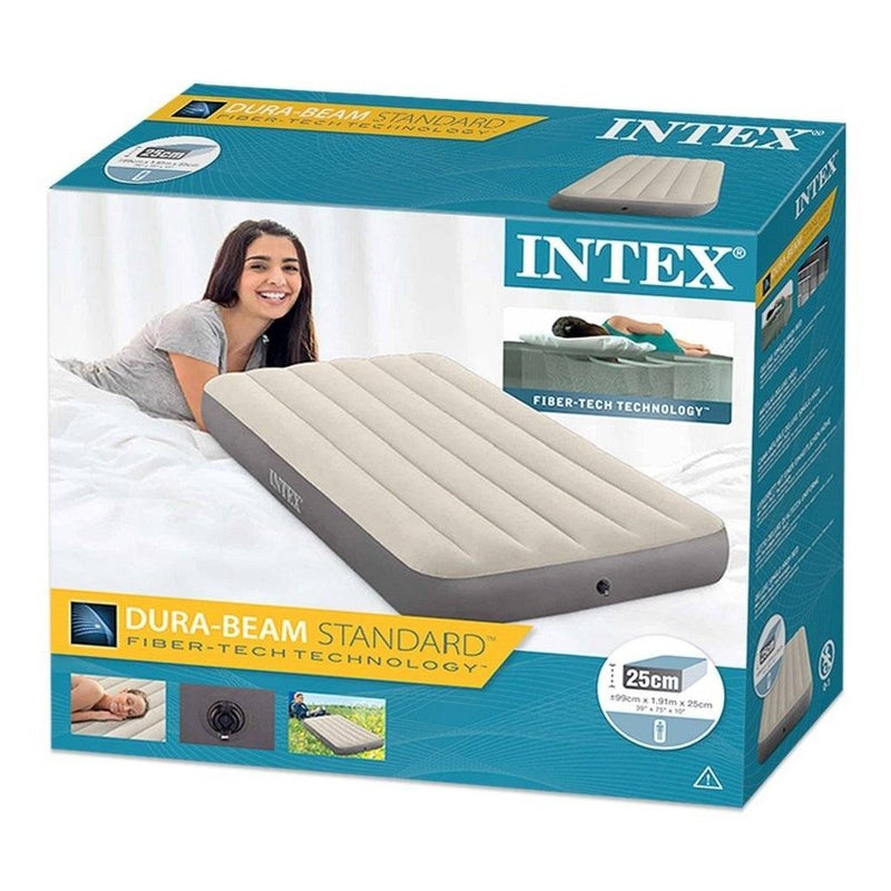 Load image into Gallery viewer, Intex Deluxe luchtbed - eenpersoons