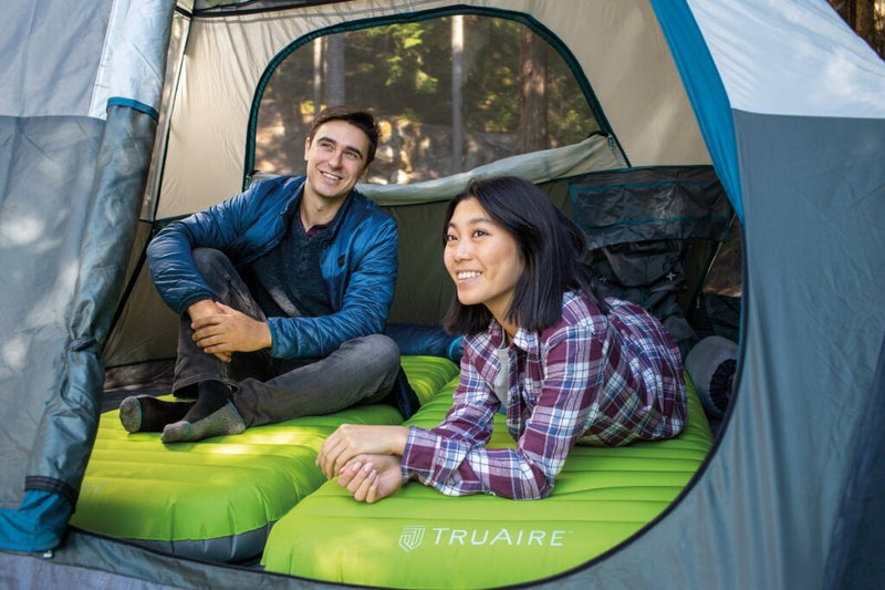 Load image into Gallery viewer, Intex 64097np truaire twin dura-beam camping mattress met quickfill usb150 luchtpomp 191x76x17cm