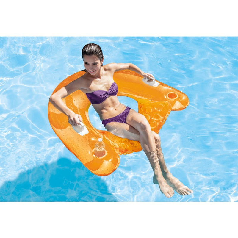 Cargue la imagen en el visor de la galería, Intex 58859eu wet set collection sit #039;n float opblaasbare drijfstoel verschillende kleuren
