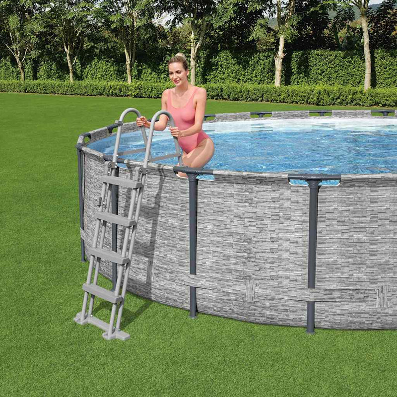 Load image into Gallery viewer, Bestway zwembadladder flowclear met 4 treden 122 cm