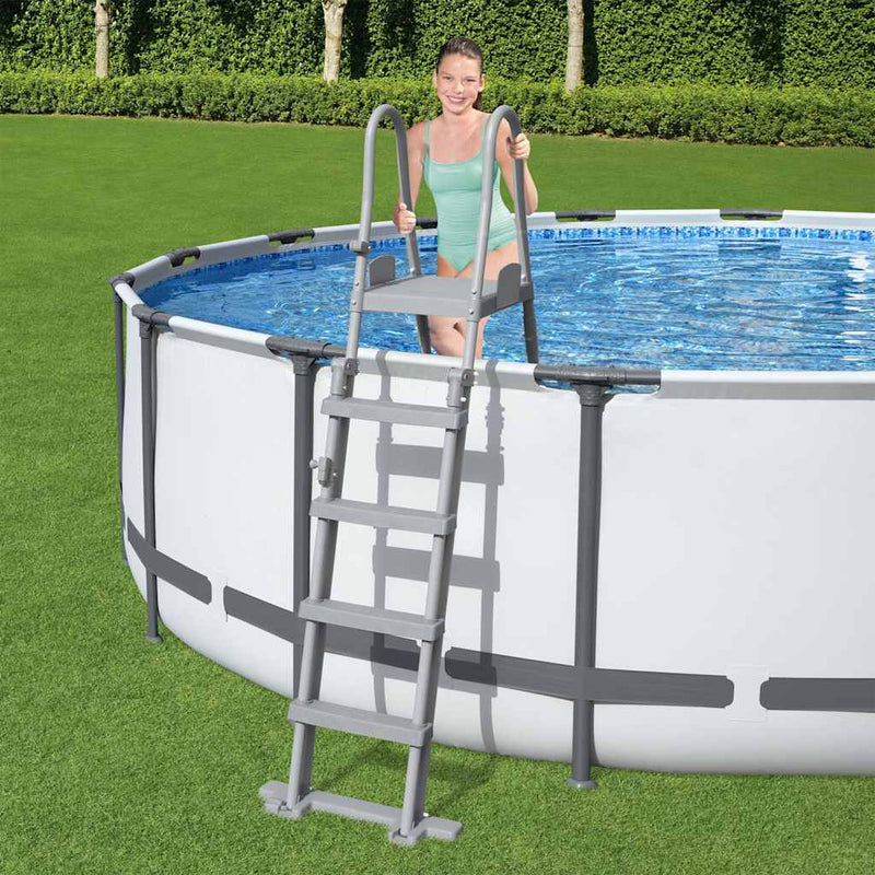Load image into Gallery viewer, Bestway zwembadladder flowclear met 4 treden 132 cm