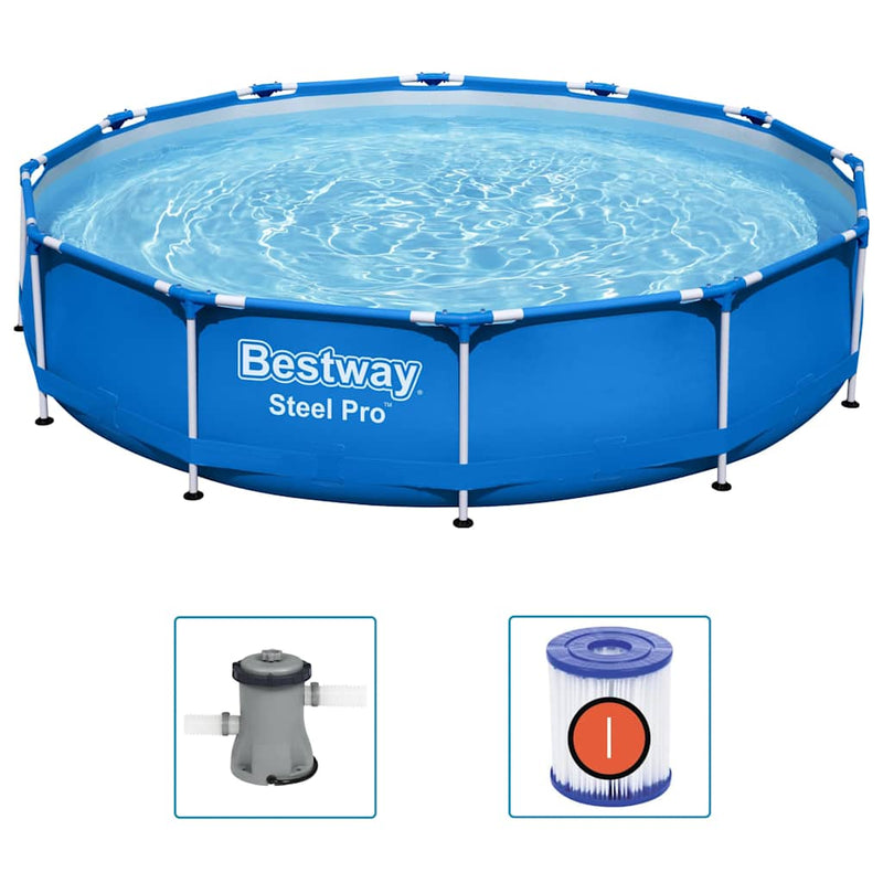 Load image into Gallery viewer, Bestway zwembad steel pro set rond 366