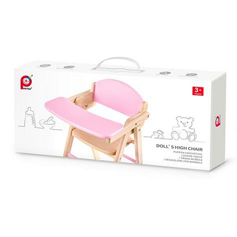 Load image into Gallery viewer, Pintoy houten hoge poppenstoel 60 cm