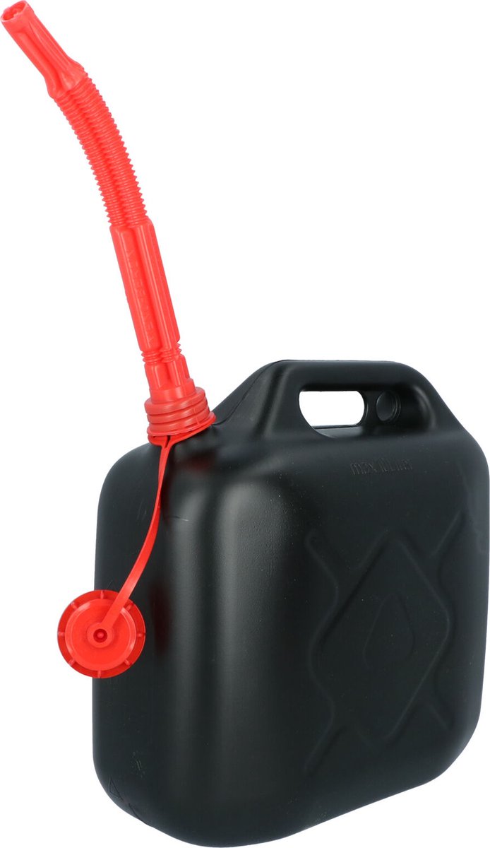 Chargez l'image dans la visionneuse de la galerie, Carpoint benzinekan 10 liter - jerrycan met un-keurmerk - makkelijk vulbaar - flexibele schenktuit schroefdop inclusief schenktuit – lekvrij veilig